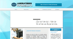 Desktop Screenshot of laboratoriosradson.com
